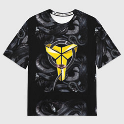 Футболка оверсайз мужская Los Angeles LakersKobe Bryan, цвет: 3D-принт