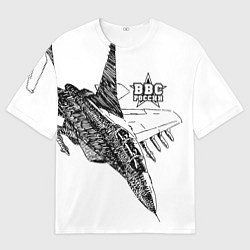 Футболка оверсайз мужская ВВС России, цвет: 3D-принт