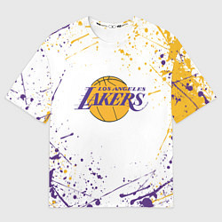 Футболка оверсайз мужская LA LAKERS, цвет: 3D-принт
