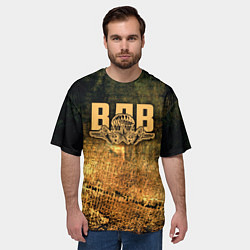 Футболка оверсайз мужская ВДВ, цвет: 3D-принт — фото 2