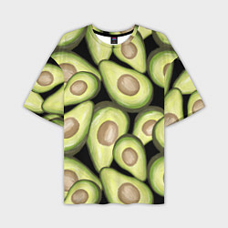 Футболка оверсайз мужская Avocado background, цвет: 3D-принт