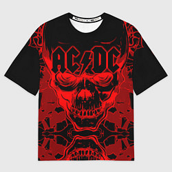 Футболка оверсайз мужская ACDC, цвет: 3D-принт