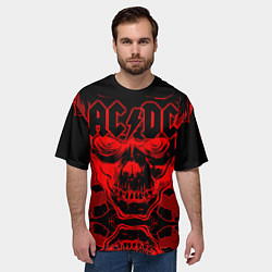 Футболка оверсайз мужская ACDC, цвет: 3D-принт — фото 2