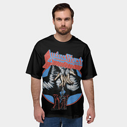 Футболка оверсайз мужская Judas Priest, цвет: 3D-принт — фото 2