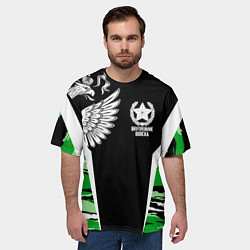 Футболка оверсайз мужская Внутренние войска, цвет: 3D-принт — фото 2