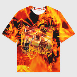 Футболка оверсайз мужская Judas Priest, цвет: 3D-принт