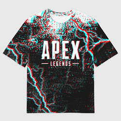 Футболка оверсайз мужская APEX LEGENDS GLITCH, цвет: 3D-принт