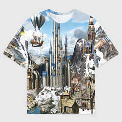 Мужская футболка оверсайз HEROES