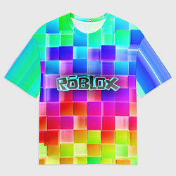 Футболка оверсайз мужская Роблокс, цвет: 3D-принт