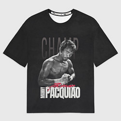Мужская футболка оверсайз Manny Pacquiao