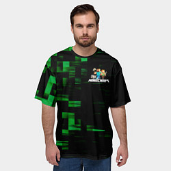 Футболка оверсайз мужская MINECRAFT, цвет: 3D-принт — фото 2