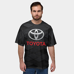 Футболка оверсайз мужская TOYOTA, цвет: 3D-принт — фото 2