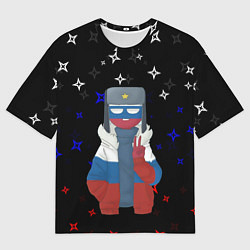 Футболка оверсайз мужская CountryHumans, цвет: 3D-принт