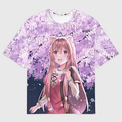 Футболка оверсайз мужская Восхождение героя щита, цвет: 3D-принт