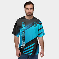 Футболка оверсайз мужская Mercedes-Benz, цвет: 3D-принт — фото 2