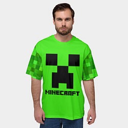 Футболка оверсайз мужская MINECRAFT, цвет: 3D-принт — фото 2