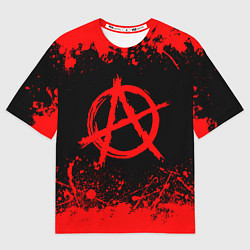 Мужская футболка оверсайз АНАРХИЯ