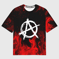 Мужская футболка оверсайз АНАРХИЯ