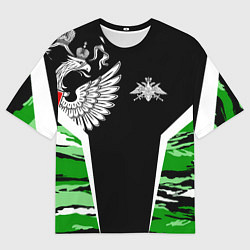 Футболка оверсайз мужская Пограничные Войска, цвет: 3D-принт