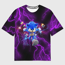 Футболка оверсайз мужская SONIC, цвет: 3D-принт