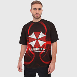 Футболка оверсайз мужская Umbrella Corp, цвет: 3D-принт — фото 2
