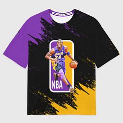 Футболка оверсайз мужская LA LAKERS KOBE BRYANT, цвет: 3D-принт