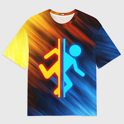 Футболка оверсайз мужская PORTAL, цвет: 3D-принт