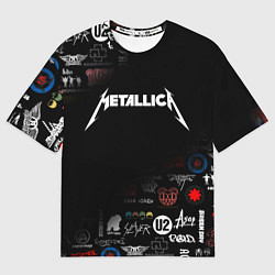 Футболка оверсайз мужская Metallica, цвет: 3D-принт