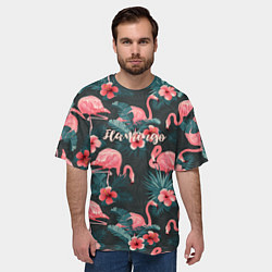 Футболка оверсайз мужская Flamingo, цвет: 3D-принт — фото 2