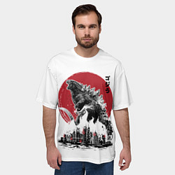 Футболка оверсайз мужская GODZILLA, цвет: 3D-принт — фото 2