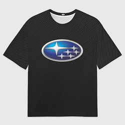 Футболка оверсайз мужская SUBARU, цвет: 3D-принт