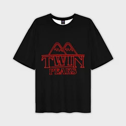 Футболка оверсайз мужская Twin Peaks, цвет: 3D-принт
