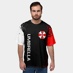 Футболка оверсайз мужская RESIDENT EVIL UMBRELLA, цвет: 3D-принт — фото 2
