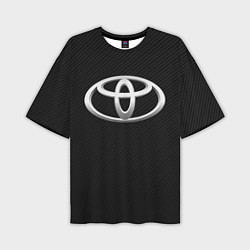 Футболка оверсайз мужская Toyota carbon, цвет: 3D-принт