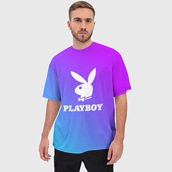 Футболка оверсайз мужская PLAYBOY, цвет: 3D-принт — фото 2