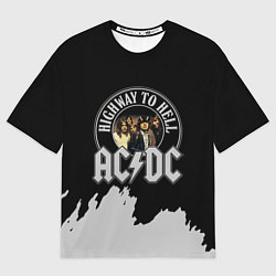 Футболка оверсайз мужская ACDC, цвет: 3D-принт
