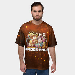 Футболка оверсайз мужская UNDERTALE, цвет: 3D-принт — фото 2