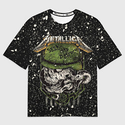Футболка оверсайз мужская Metallica, цвет: 3D-принт