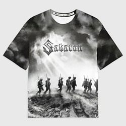 Футболка оверсайз мужская Sabaton, цвет: 3D-принт
