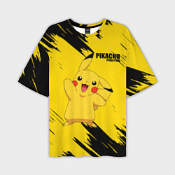 Мужская футболка оверсайз PIKACHU: PIKA PIKA