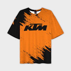 Футболка оверсайз мужская KTM, цвет: 3D-принт