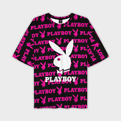 Футболка оверсайз мужская PLAYBOY, цвет: 3D-принт