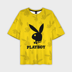 Футболка оверсайз мужская PLAYBOY, цвет: 3D-принт