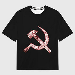 Футболка оверсайз мужская Anime USSR, цвет: 3D-принт