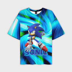 Футболка оверсайз мужская Sonic, цвет: 3D-принт