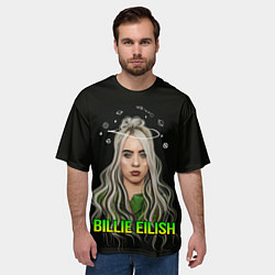 Футболка оверсайз мужская BILLIE EILISH, цвет: 3D-принт — фото 2