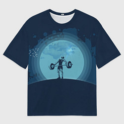 Мужская футболка оверсайз Тяжёлая атлетика