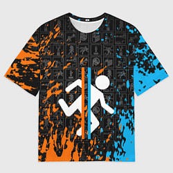 Футболка оверсайз мужская PORTAL 2, цвет: 3D-принт