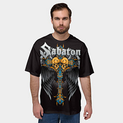 Футболка оверсайз мужская SABATON, цвет: 3D-принт — фото 2