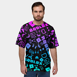 Футболка оверсайз мужская Roblox, цвет: 3D-принт — фото 2
